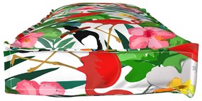 vidaXL Μαξιλάρι παλέτας για πάγκο Floral Πολύχρωμο 120 x 40 x 8 εκ