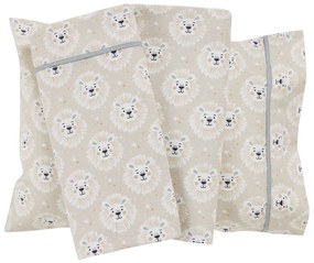 Σετ Σεντόνια Βαμβακερά Κούνιας 130x170εκ. Fun 4979 Taupe Das Baby