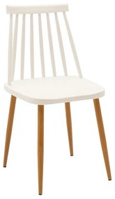 Chair Aurora pp white-natural leg 42x46x79cm 42x46x79 εκ.