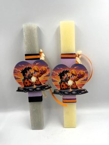 Τύπου Φλίνστοουνς - Flintstones Αρωματική λαμπάδα - Σετ Λαμπάδα και πλάτη με βάση