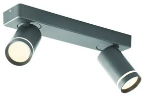 Σποτ Φωτιστικό Οροφής 2ΦΩΤΟ ΑΛΟΥΜΙΝΙΟ IP20 32X7X13,5CM DIVINO Aca-RA3632SGY-Γκρι RA3632SGY