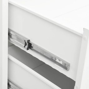 Συρταριέρα Βιομηχανική Λευκή  78 x 40 x 93 εκ. Μεταλλική - Λευκό