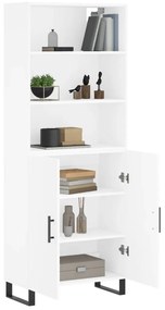 vidaXL Ντουλάπι Λευκό 69,5x34x180 εκ. από Επεξεργασμένο Ξύλο