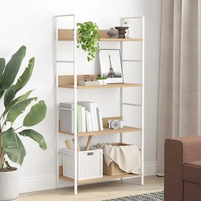 vidaXL Ραφιέρα 4 Επιπέδων Δρυς 60x27,6x124,5 εκ. Επεξεργασμένο Ξύλο