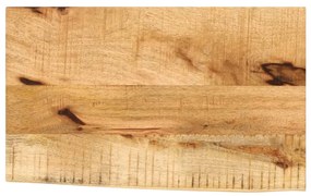 vidaXL Επιφάνεια Τραπεζιού 60x40x3,8 εκ. Live Edge Μασίφ Ξύλο Μάνγκο