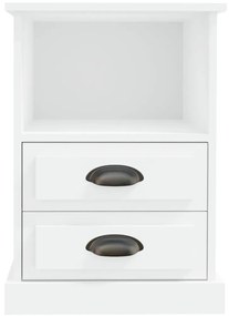 vidaXL Κομοδίνα 2 τεμ. Λευκά 43 x 36 x 60 εκ.