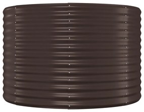 vidaXL Ζαρντινιέρα Καφέ 249x100x68εκ Γαλβανισμένος χάλυβας