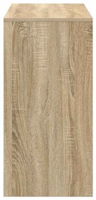 vidaXL Γραφείο Sonoma Δρυς 90 x 37.5 x 75 εκ Επεξεργασμένο ξύλο