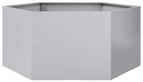 vidaXL Ζαρντινιέρα Κήπου Εξάγωνη 104x90x45 εκ. Γαλβανισμένο Χάλυβα