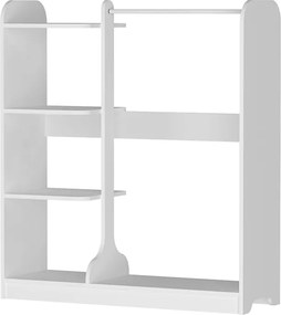 Έπιπλο εισόδου Rozesme Megapap χρώμα λευκό 120x40x135εκ.