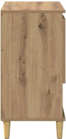 vidaXL Πλαϊνό γραφείο artisan δρυς 35 x 60 x 70 εκ Επεξεργασμένο Ξύλο