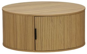 Τραπέζι σαλονιού Scandi MDF σε φυσική απόχρωση Φ80x35.5εκ Υλικό: MDF - CLIPBOARD WITH PAPER WOOD - METAL TUBE 25MM 260-000009