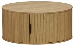 Τραπέζι σαλονιού Scandi MDF φυσικό Φ80x35.5εκ Υλικό: MDF - CLIPBOARD WITH PAPER WOOD - METAL TUBE 25MM 260-000009