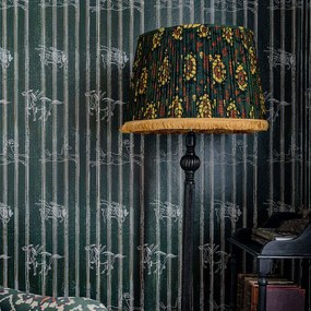 Φωτιστικό Δαπέδου Zold-Artisan Black-Multi MindTheGap Wood, Fabric