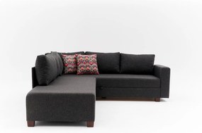 Corner Sofa-Bed Aly Left - Anthracite Anthracite