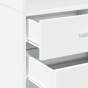 vidaXL Ντουλάπι Λευκό 45x42,5x185 εκ. από Επεξεργασμένο Ξύλο