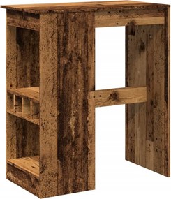vidaXL Τραπέζι Μπαρ με Ράγες 90x47,5x103,5 εκ. Επεξεργ. Ξύλο