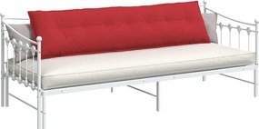 vidaXL Μαξιλάρι Πλάτης Κόκκινο 200 x 19 x 50 εκ ύφασμα
