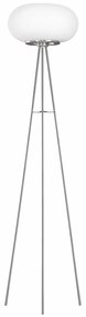 Φωτιστικό Δαπέδου Optica 86817 White Eglo Μέταλλο,Γυαλί