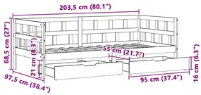 ΚΑΝΑΠΕΣ ΚΡΕΒΑΤΙ+ΣΥΡΤΑΡΙΑ ΧΩΡ. ΣΤΡΩΜΑ ΛΕΥΚΟΣ 90X200ΕΚ ΜΑΣΙΦ ΞΥΛΟ 3302084