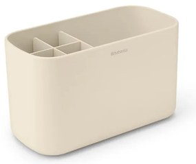 Κουτί αξεσουάρ μπάνιου Brabantia ReNew 1006270, Ανθεκτικό στη διάβρωση, Εσωτερικό διαχωριστικό, Αντιολισθητική βάση, Μπεζ