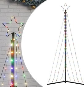 vidaXL Χριστουγεννιάτικο δέντρο LED 339 LED πολύχρωμο 187 εκ.