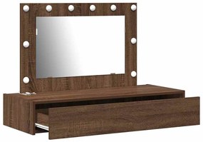 vidaXL Τραπέζι περιποίησης Καφέ 100 x 40 x 70 εκ. Επεξεργασμένο ξύλο