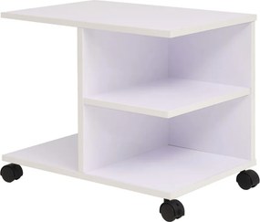 vidaXL Ραφιέρα με Ρόδες Λευκό Χρώμα 50 x 35 x 42 εκ.