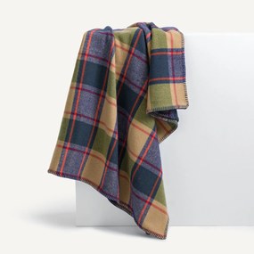 Μάλλινο καρό ριχτάρι Kaspi