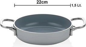Stewehome αντικολλητικό κεραμικό τηγάνι 22 cm Γκρι