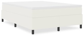 vidaXL Κρεβάτι με ελατήρια Κρεμ 160x200 εκ. από ύφασμα καρδουμελ