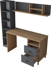 Γραφείο Καρυδιά / Ανθρακί HA115 120x50x161,8