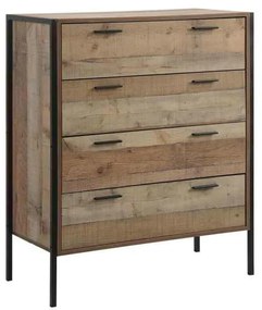 Συρταριέρα PALLET-W 4-Συρτ.84x40x100 Antique Oak