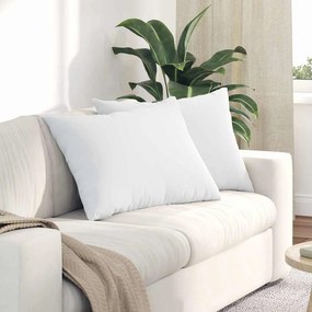 vidaXL Μαξιλάρι Καναπέ 2 pcs Λευκό 70 x 50 cm ύφασμα