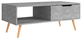 vidaXL Τραπεζάκι Σαλονιού Γκρι Σκυρ. 100 x 49,5 x 43εκ. από Επεξ. Ξύλο