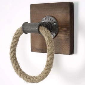 Κρεμάστρα Πετσέτας 792EVL2601 20x10x20cm Multi Hanah Home Rope, Metal