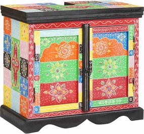 vidaXL Ντουλάπι νιπτήρα Καφέ 60 x 35 x 55 cm Στερεό ξύλο μάνγκο