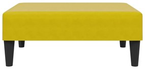 Σκαμπό/Υποπόδιο Κίτρινο 77x55x31 εκ. Βελούδινο - Κίτρινο