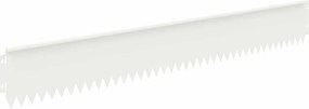 vidaXL Περίγραμμα γκαζόν 30 τμχ. 103 x 15 εκ Steel Λευκό