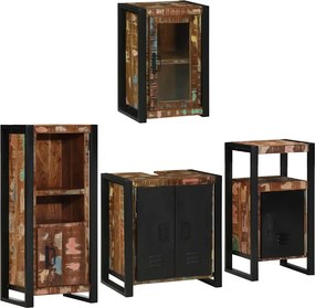 vidaXL Σετ Επίπλων Μπάνιου 4 τμχ. Πολύχρωμο 55 x 35 x 60 εκ.