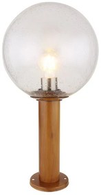 Επιδαπέδιο Φωτιστικό Κολώνα 1xΕ27 Καφέ 50cm IP44 Ossy 31862W Globo Lighting-31862W-Καφέ 31862W