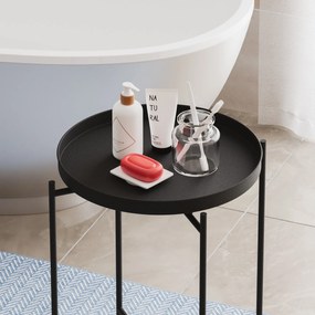 Τραπεζάκι Σαλονιού Μαύρο SHB 46x46x56