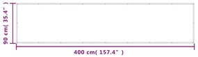 ΔΙΑΧΩΡΙΣΤΙΚΟ ΒΕΡΑΝΤΑΣ ΑΝ. ΓΚΡΙ 90X400ΕΚ 100% ΠΟΛ. ΎΦΑΣΜΑ OXFORD 4000008