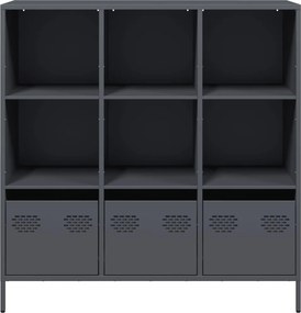 vidaXL Ντουλάπι Ανθρακί 101,5x39x103,5 εκ. από Ατσάλι