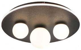 Φωτιστικό Οροφής - Πλαφονιέρα 6089-BL Φ50cm 3xG9 30W Black Inlight