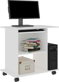 vidaXL Γραφείο Υπολογιστή Λευκό 80 x 50 x 75 εκ. από Επεξ. Ξύλο