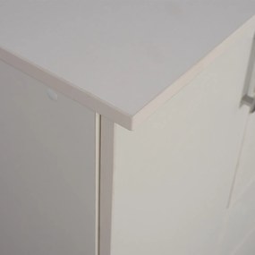 Μπουφές Με 2 Ντουλάπια Κ 3 Συρτάρια Adler Λευκός 120x45x85y Εκ.