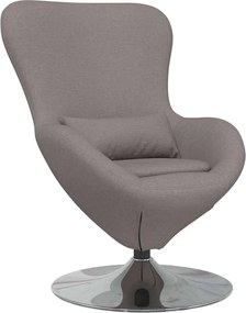 vidaXL Κάθισμα-αυγό Taupe 63 x 73 x 90 εκ ύφασμα