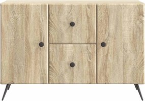 vidaXL Πλαϊνό γραφείο με συρτάρι Sonoma Δρυς 89 x 34,5 x 60 εκ.