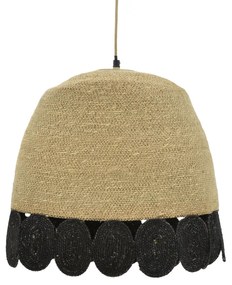 Φωτιστικό οροφής Sonro Inart E27 φυσικό Φ50x115εκ Υλικό: JUTE AND MILD STEEL 311-000019